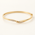 Gold Diamond Bangle