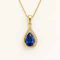 Gemstone Teardrop Pendant